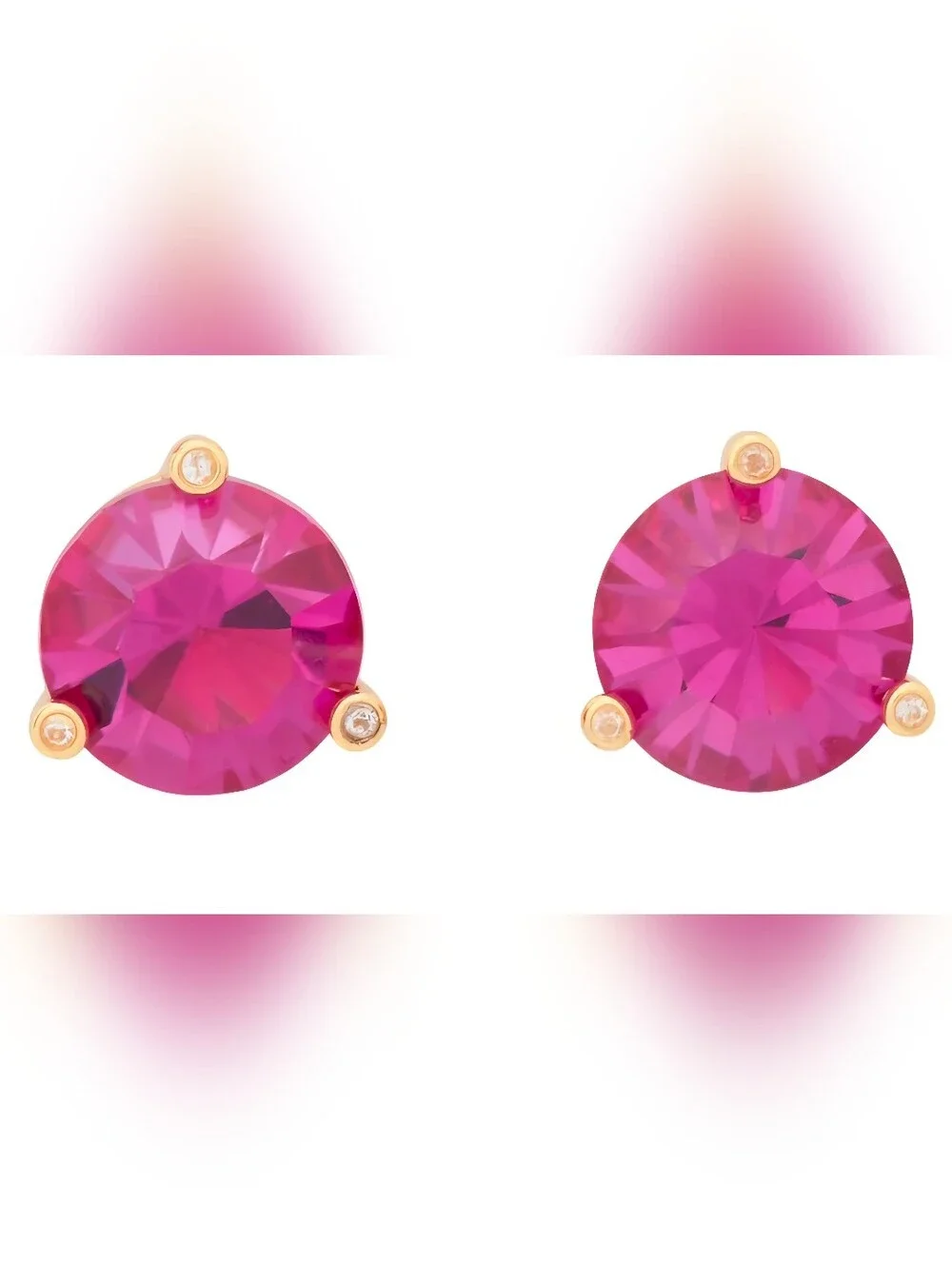NWT! Kate Spade Rise And Shine Studs Earrings Fuchsia